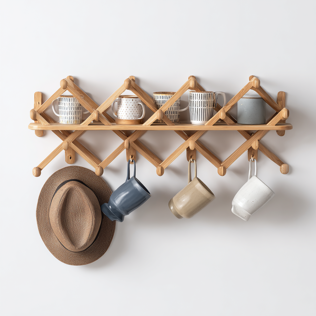 Montivio Expandable Accordion Peg Rack