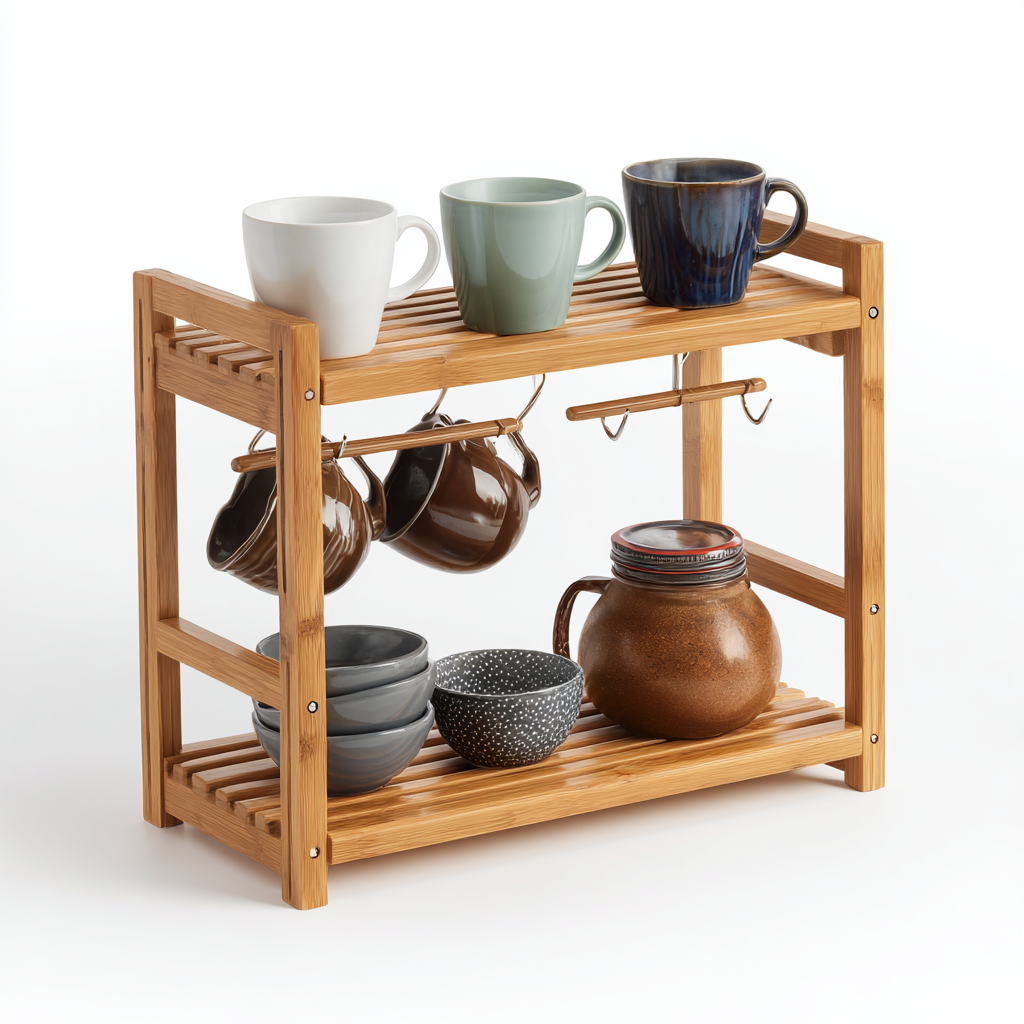 Montivio 2-Tier Coffee Station Organizer