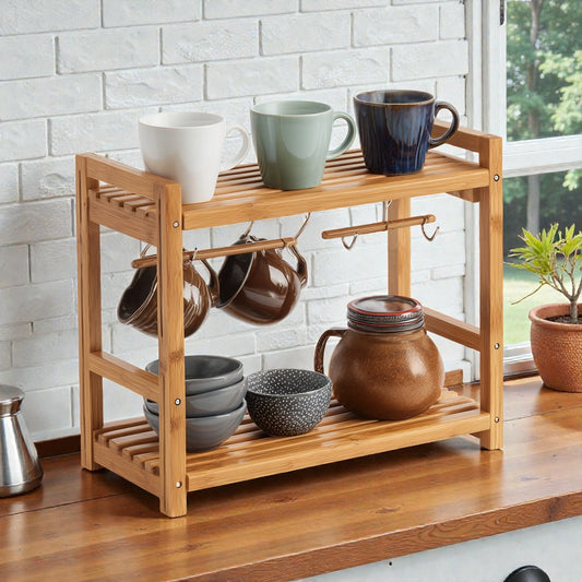 Montivio 2-Tier Coffee Station Organizer